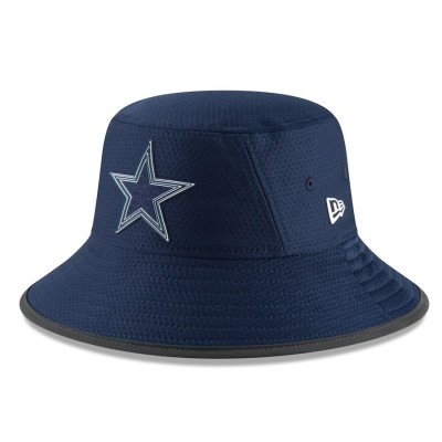 Youth Dallas Cowboys New Era Navy 2018 Training Camp Primary Bucket Hat 3041292